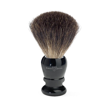 Pure Badger Shaving Brush in Imitation Ebony by Edwin Jagger
