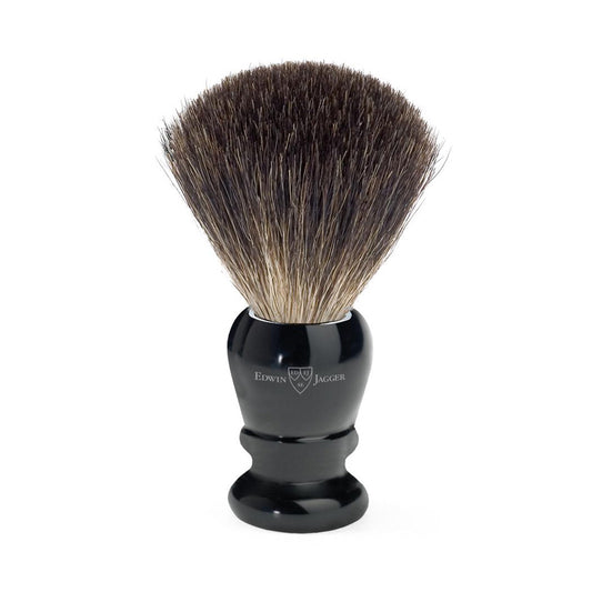 Pure Badger Shaving Brush in Imitation Ebony by Edwin Jagger