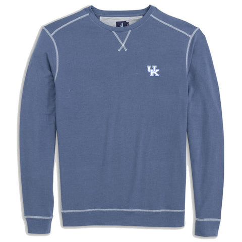 University of Kentucky Archer Crewneck Sweatshirt in Wake by Johnnie-O