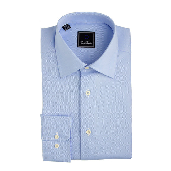 Royal Oxford Barrel Cuff Trim Fit Dress Shirt in Blue by David Donahue, 16.5 / 32/33 / Blue Royal Oxford Barrel Cuff Trim Fit Dress Shirt in Blue by David Donahue, 16.5 / 32/33 / Blue