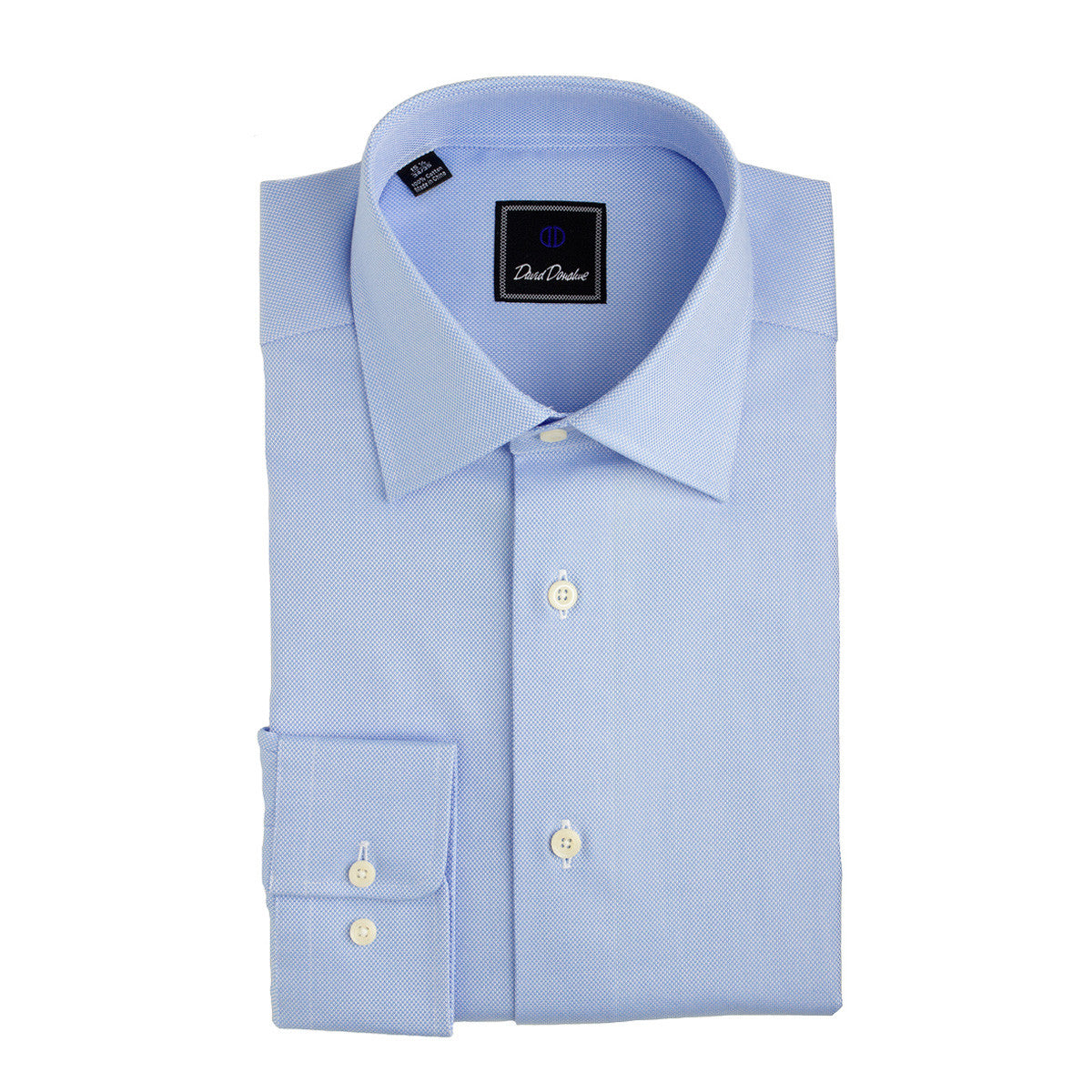 Royal Oxford Barrel Cuff Trim Fit Dress Shirt in Blue by David Donahue – Logan's of Lexington