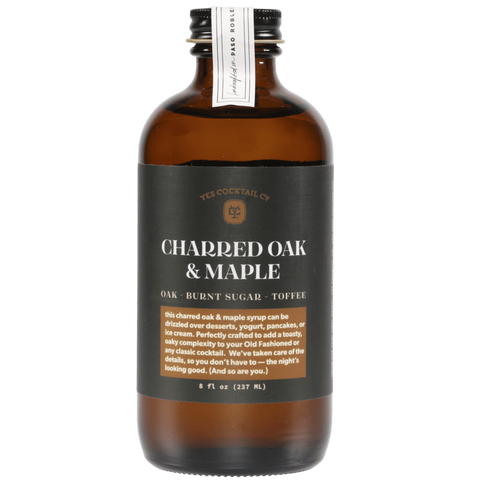 Charred Oak & Maple Cocktail Syrup by Yes Cocktail Co.