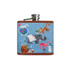 Party Animal Needlepoint Flask by Smathers & Branson
