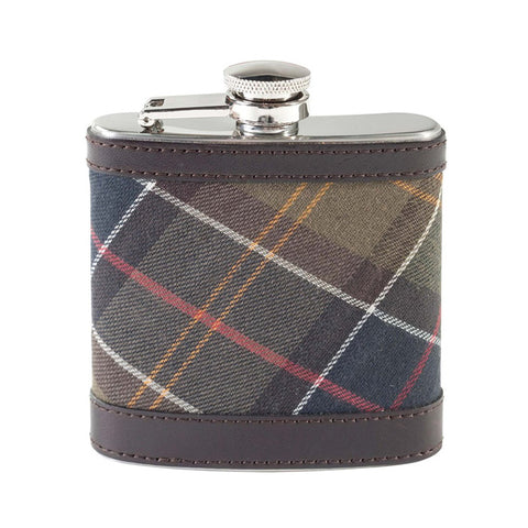 Hip Flask in Classic Tartan by Barbour