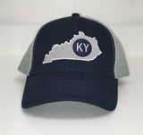 Kentucky State Trucker Hat in Navy by Logan's