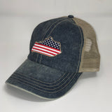 Kentucky Patriot Trucker Hat in Blue by Logan's