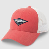 Surf Diamond Trucker Hat in Malibu Red by Johnnie-O