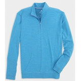 Vaughn Striped PREP-FORMANCE 1/4 Zip Pullover in Maverick by Johnnie-O