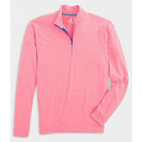 Vaughn Striped PREP-FORMANCE 1/4 Zip Pullover in Taffy by Johnnie-O