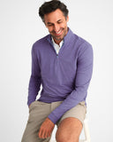 Vaughn Striped PREP-FORMANCE 1/4 Zip Pullover in Pompei by Johnnie-O