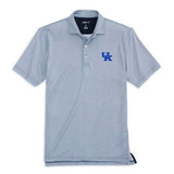 University of Kentucky PREP-FORMANCE JERSEY Poe Print Polo in Meteor by Johnnie-O