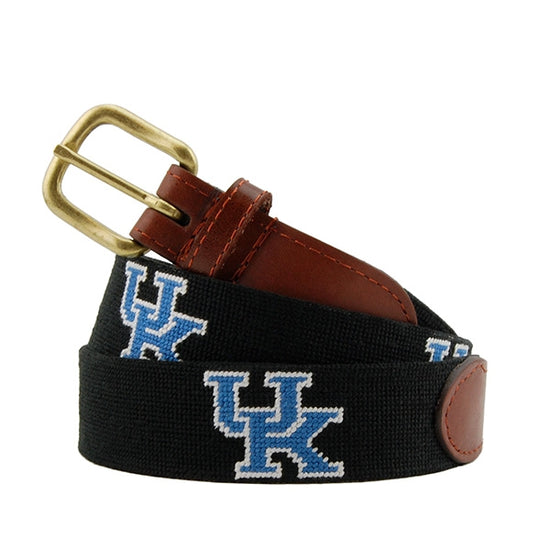 University of Kentucky Needlepoint Belt on Black by Smathers & Branson 34 / Black University of Kentucky Needlepoint Belt on Black by Smathers & Branson 34 / Black
