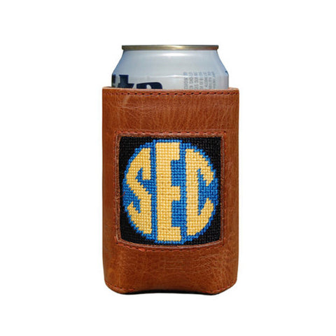 SEC Needlepoint Can Cooler by Smathers & Branson
