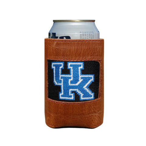 University of Kentucky Needlepoint Can Cooler in Black by Smathers & Branson