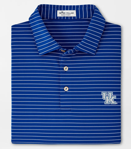 University of Kentucky Crafty Performance Jersey Polo in Blue by Peter Millar