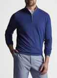 drirelease Natural Touch Quarter-Zip in Atlantic by Peter Millar