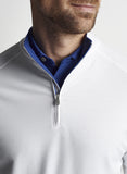 drirelease Natural Touch Quarter-Zip in White by Peter Millar