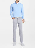 Perth Stretch Loop Terry Quarter-Zip in Cottage Blue by Peter Millar