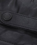 Insulated Burnished Leather Gloves in Black by Barbour