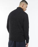 Essential Tisbury Half Zip Sweatshirt in Black by Barbour