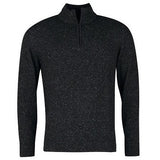 Essential Tisbury Half Zip Sweatshirt in Black by Barbour