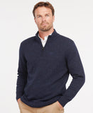 Essential Tisbury Half Zip Sweatshirt in Navy by Barbour
