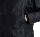 Bedale Wax Jacket in Black by Barbour