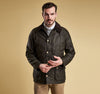 Ashby Wax Jacket in Olive by Barbour