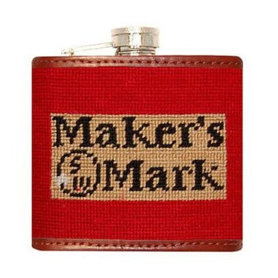 Maker's Mark Needlepoint Flask by Smathers & Branson