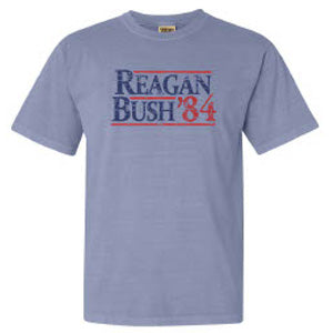 Reagan Bush 84 Tee in Ice Blue by Logan's