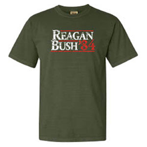 Reagan Bush 84 Tee in Olive by Logan's