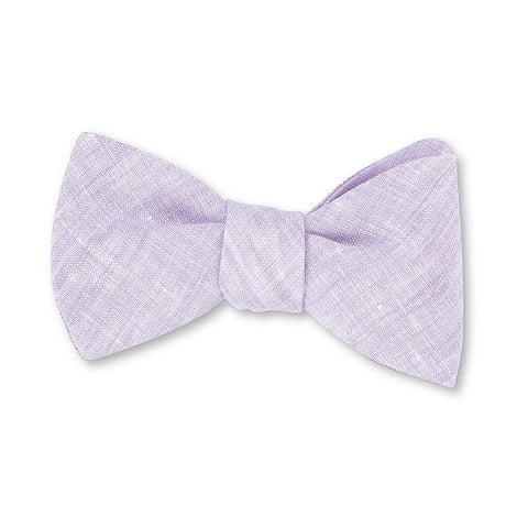 Rishra Linen Bow Tie in Lavender by R. Hanauer
