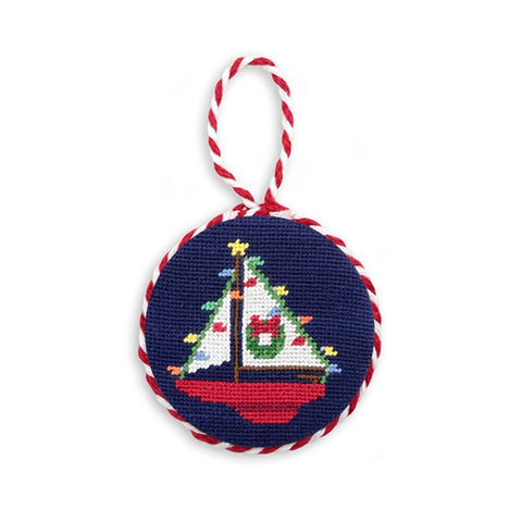 Christmas Sailboat Needlepoint by Smathers & Branson