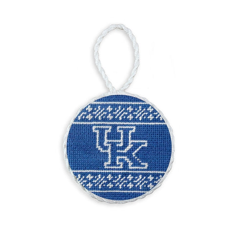 Kentucky Fairisle Needlepoint Ornament (Blue) by Smathers & Branson