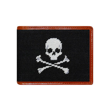 Jolly Roger Needlepoint Wallet by Smathers & Branson