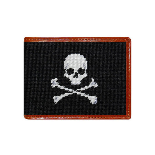 Jolly Roger Needlepoint Wallet by Smathers & Branson