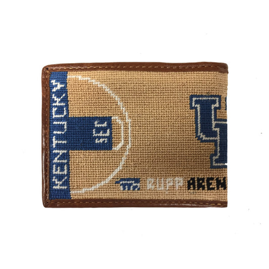 University of Kentucky Rupp Arena Floor Needlepoint Wallet by Smathers & Branson