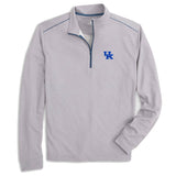 University of Kentucky Wells PREP-FORMANCE Quarter-Zip in Seal by Johnnie-O