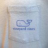 Vintage Whale Graphic Long Sleeve Tee in Jake Blue by Vineyard Vines