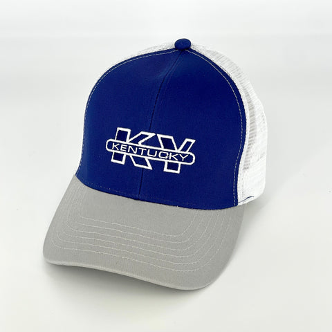 KY Trucker Hat in Blue & Grey by Logan's