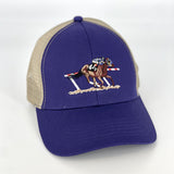 Home Stretch Horse Racing Hat in Purple by Logan's