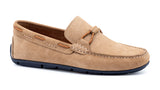 Bermuda Braid Leather Bit Loafer in Sand by Martin Dingman
