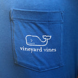 Vintage Whale Graphic Long Sleeve Tee in Royal Blue by Vineyard Vines