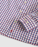 Abner Hangin' Out Button Up Shirt in Malibu Red by Johnnie-O