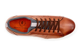 Cameron Hand-Finished Sheep Skin Sneaker in Whiskey by Martin Dingman