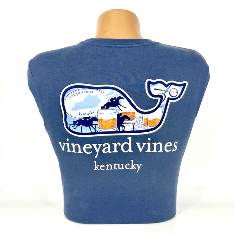 Kentucky Life Long Sleeve Tee in Blue Blazer by Vineyard Vines hi
