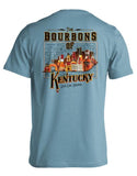 Bourbons of Kentucky Short Sleeve Tee in Ice Blue by Live Oak Brand