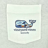 Kentucky Life Long Sleeve Tee in White Cap by Vineyard Vines
